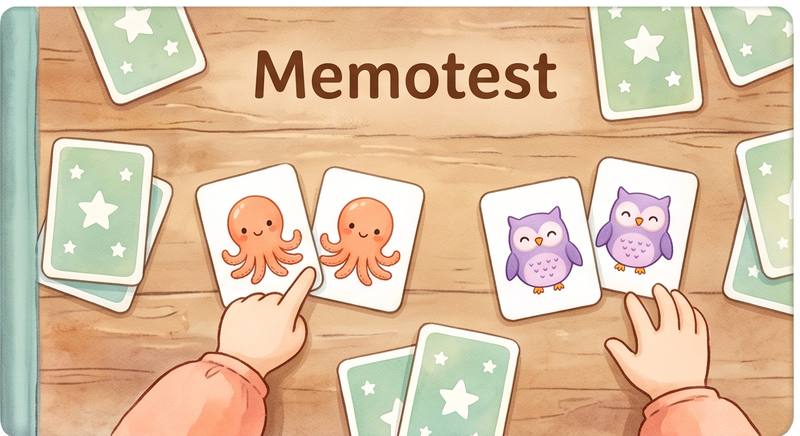 Jugar Memotest en Elumar Kids