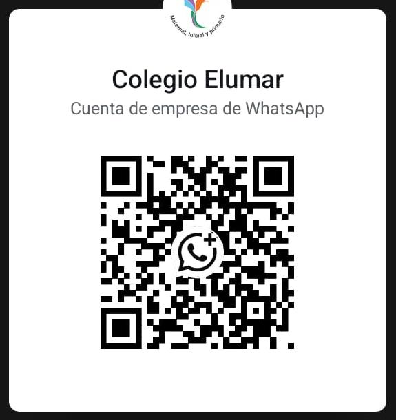 Código QR de WhatsApp del Colegio Elumar